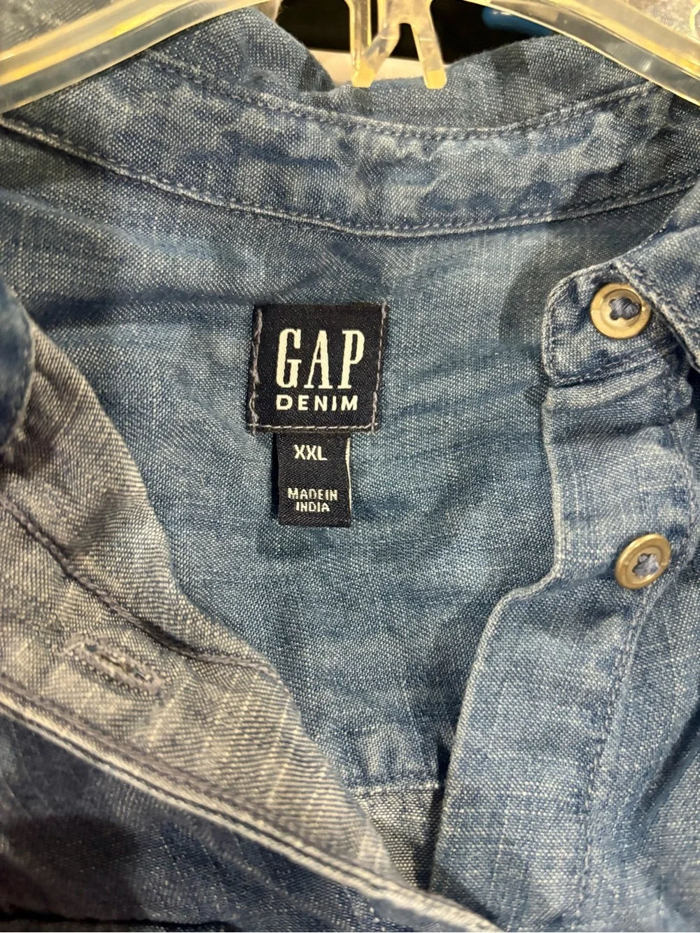 GAP Denim Button-Up in Light Blue